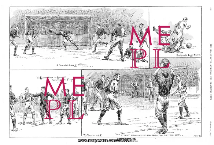 : League match - Everton vs. Blackburn Rovers, 1893 : League match - Everton vs. Blackburn Rovers, 1893