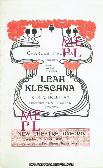 : Leah Kleschna by Ms McLellan : Leah Kleschna by Ms McLellan