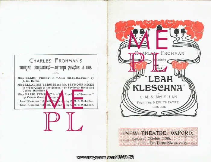 : Leah Kleschna by Ms McLellan : Leah Kleschna by Ms McLellan