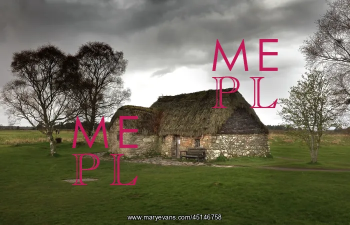 : Leanach Cottage, Culloden Battlefield, Highlands, Scotland : Leanach Cottage, Culloden Battlefield, Highlands, Scotland