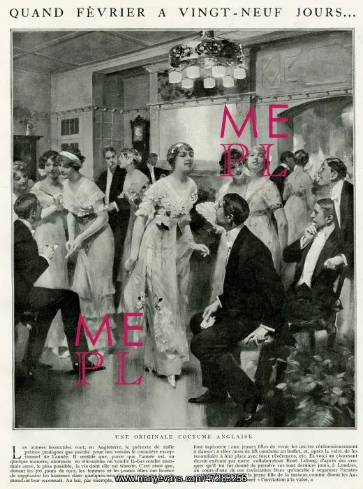  : Leap year dance 1912