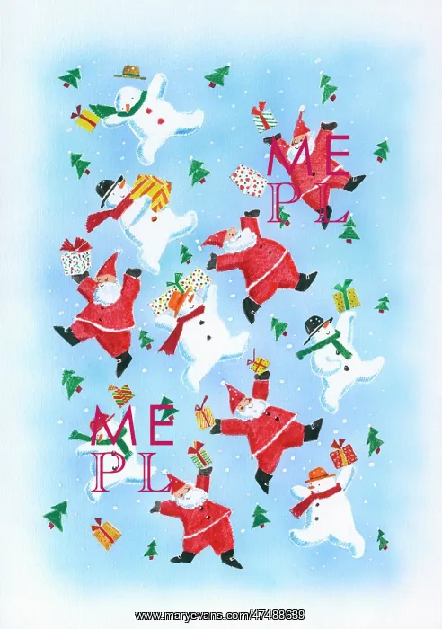 : Leaping Father Christmases and Snowmen : Leaping Father Christmases and Snowmen