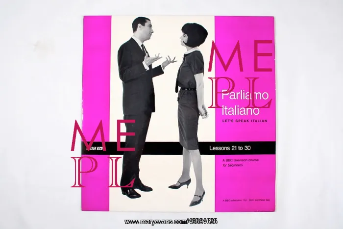 : Learn Italian vinyl record cover, BBC tv, sharp : Learn Italian vinyl record cover, BBC tv, sharp
