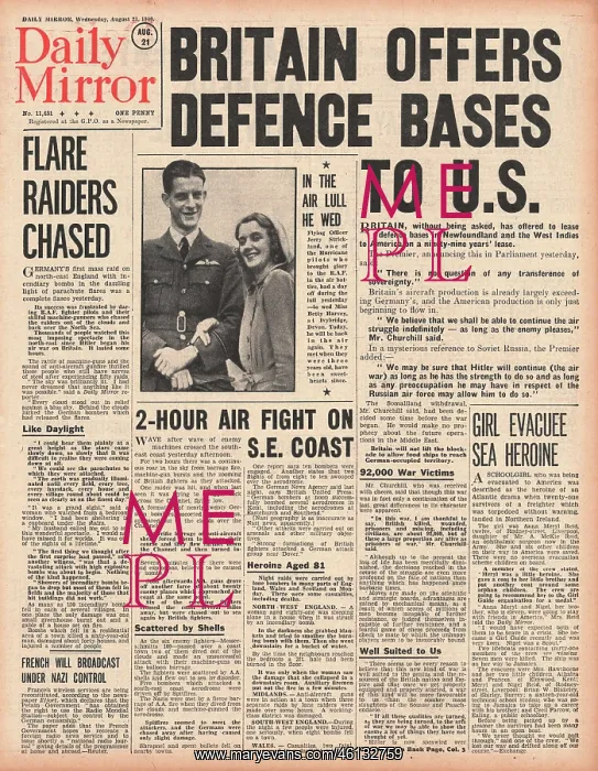 : leasing of British bases to the U.S. approved : leasing of British bases to the U.S. approved