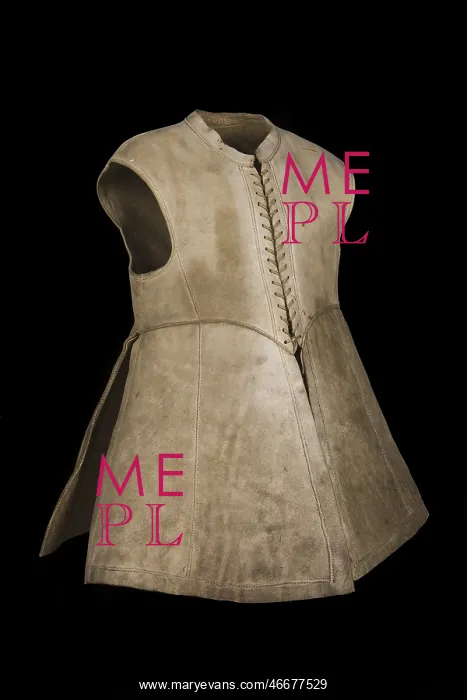 : Leather jerkin associated with King Charles I, 1640-5 : Leather jerkin associated with King Charles I, 1640-5