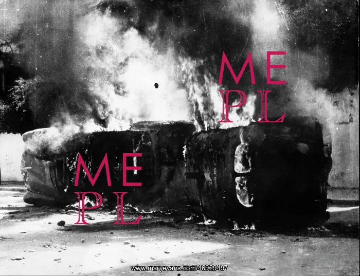 : Lebanon. Sep 28, 1958; Beirut, Lebanon; Cars burned down by demonstrators : Lebanon. Sep 28, 1958; Beirut, Lebanon; Cars burned down by demonstrators
