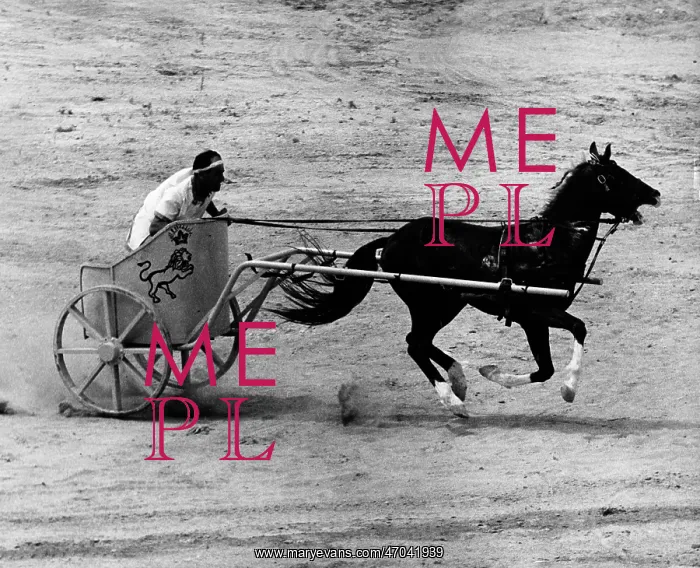 : Lebanon. May 29, 1970; Tyre, Lebanon; Chariots race at the Roman Hippodrome : Lebanon. May 29, 1970; Tyre, Lebanon; Chariots race at the Roman Hippodrome