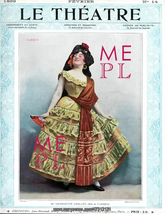 : Leblanc As Carmen - 1899 : Leblanc As Carmen - 1899