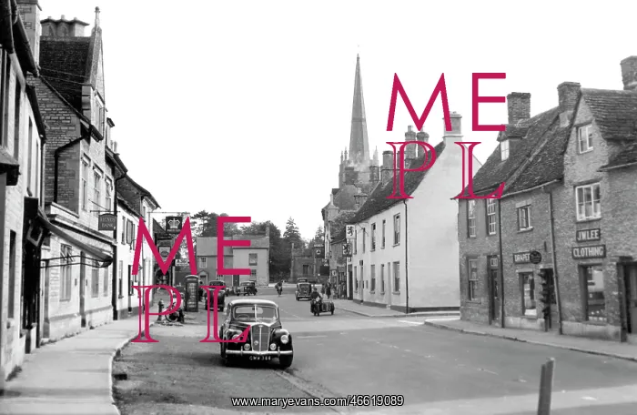  : Lechlade, High Street and Church c1955