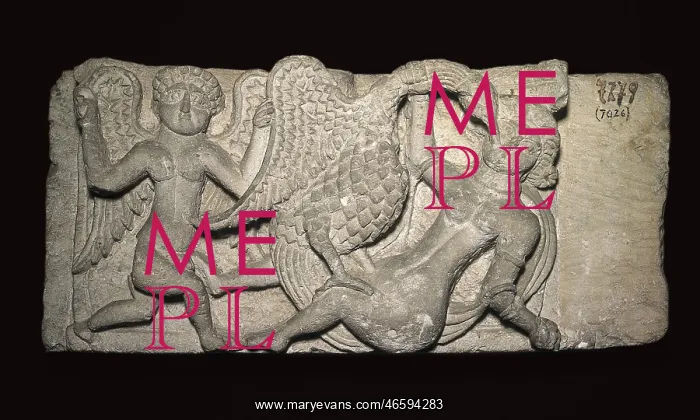 : Leda and Swan, fragment of sculpture from Anhas : Leda and Swan, fragment of sculpture from Anhas