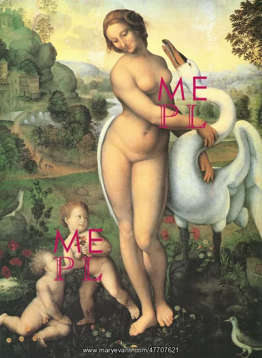 : Leda and the Swan, by Leonardo da Vinci : Leda and the Swan, by Leonardo da Vinci