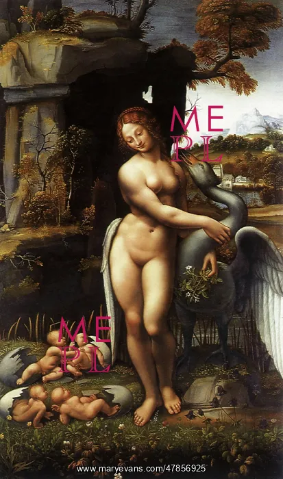 : Leda and the Swan, by Leonardo da Vinci : Leda and the Swan, by Leonardo da Vinci