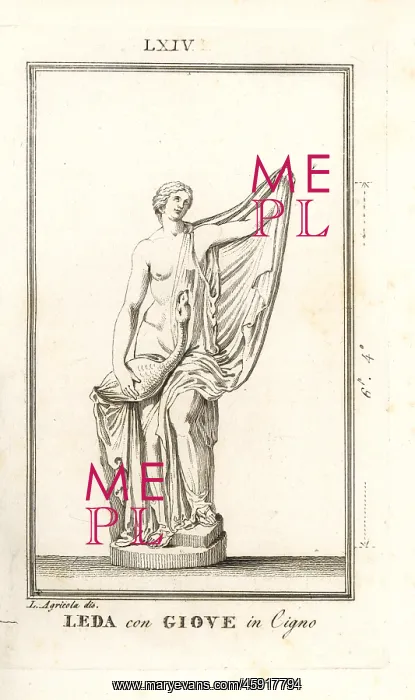 : Leda and Zeus in the form of a swan : Leda and Zeus in the form of a swan