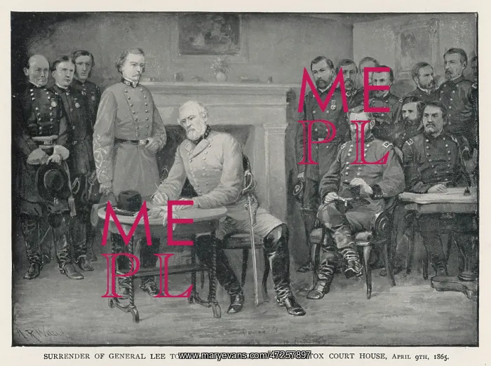 : Lee Surrenders to Grant : Lee Surrenders to Grant