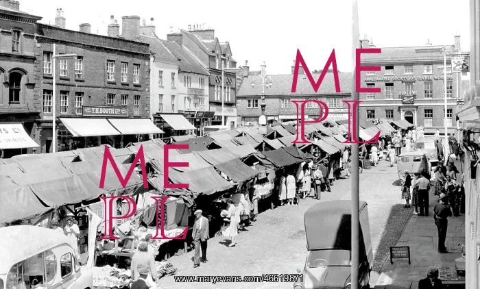  : Leek, Market Place c1955