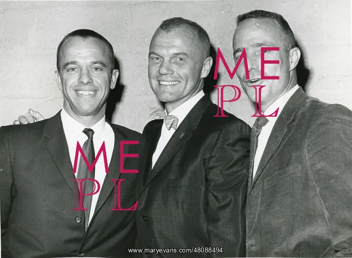 : From left: Alan Shepard Jnr, John Glenn and Malcolm Sco? : From left: Alan Shepard Jnr, John Glenn and Malcolm Sco?