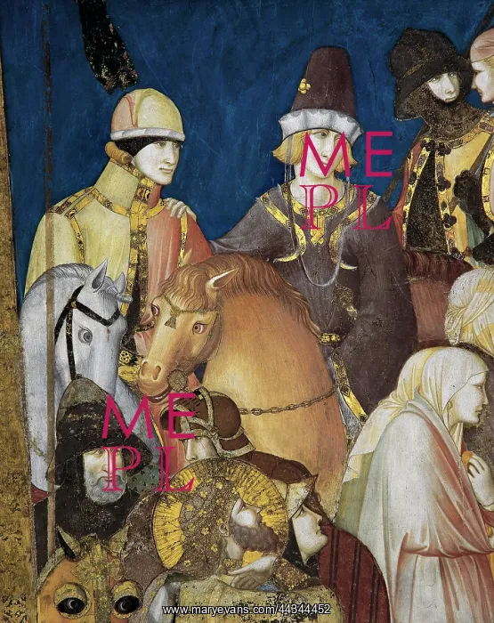 : Left detail from The Crucifixion : Left detail from The Crucifixion