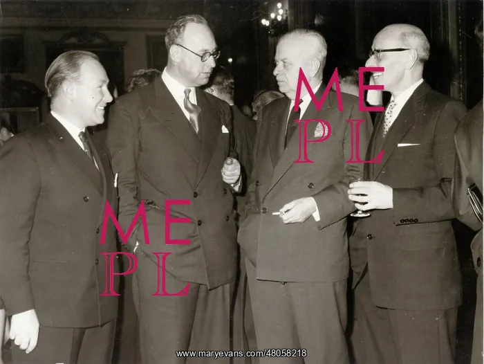 : From left: John W R Taylor Peter Masefield Leonard Bridge : From left: John W R Taylor Peter Masefield Leonard Bridge