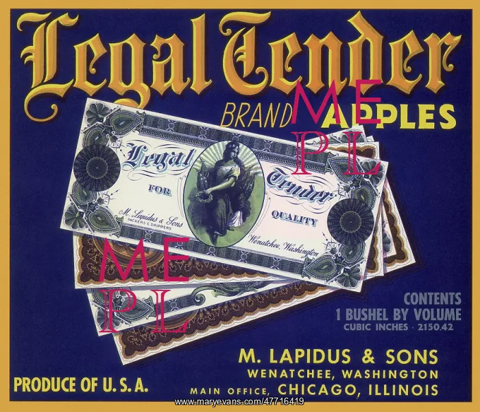  : Legal Tender Label