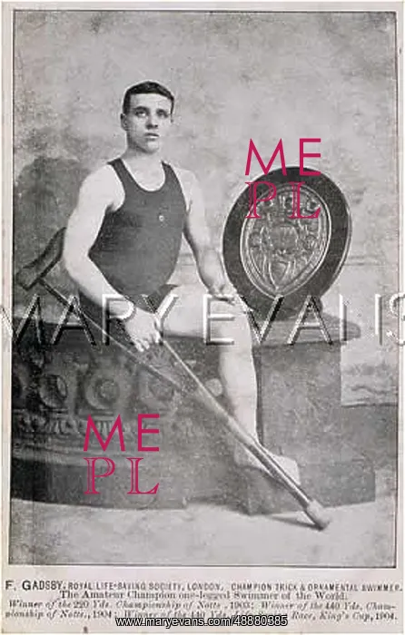 : ONE LEGGED SWIMMER C1905 : ONE LEGGED SWIMMER C1905