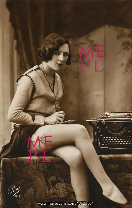 : Leggy Secretary 1920's : Leggy Secretary 1920's