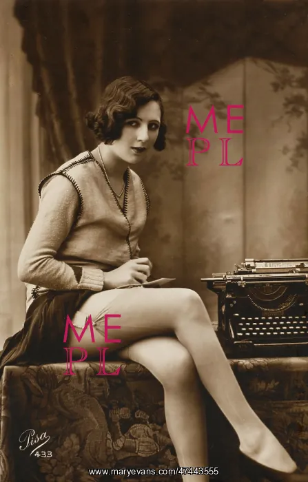 : Leggy Secretary 1920's : Leggy Secretary 1920's