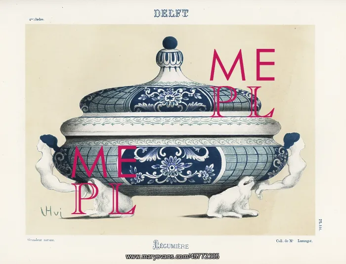 : Legumiere or vegetable dish from Delft, Netherlands : Legumiere or vegetable dish from Delft, Netherlands