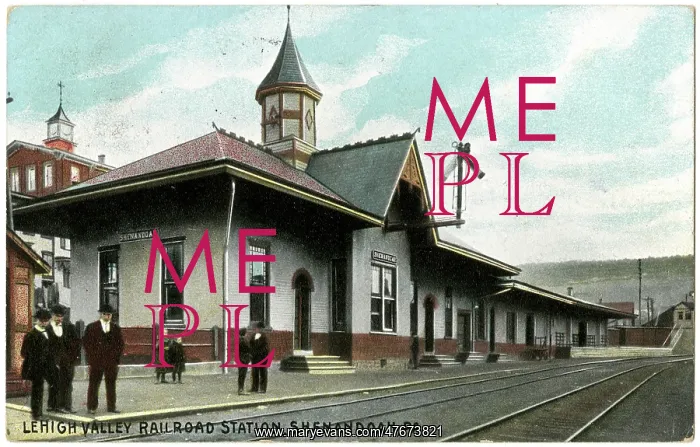 : Lehigh Valley Railroad Station, Shenandoah, PA, USA : Lehigh Valley Railroad Station, Shenandoah, PA, USA