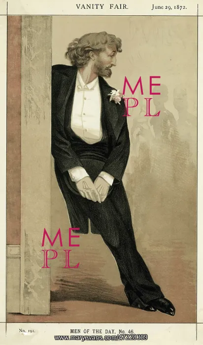 : LEIGHTON. FREDERICK, LORD LEIGHTON (1830 - 1896), English artist in aesthetic pose : LEIGHTON. FREDERICK, LORD LEIGHTON (1830 - 1896), English artist in aesthetic pose