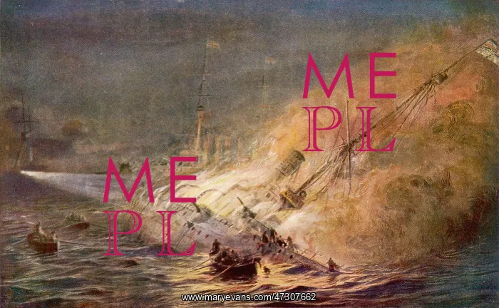 : LEIPZIG SINKING 1914 : LEIPZIG SINKING 1914