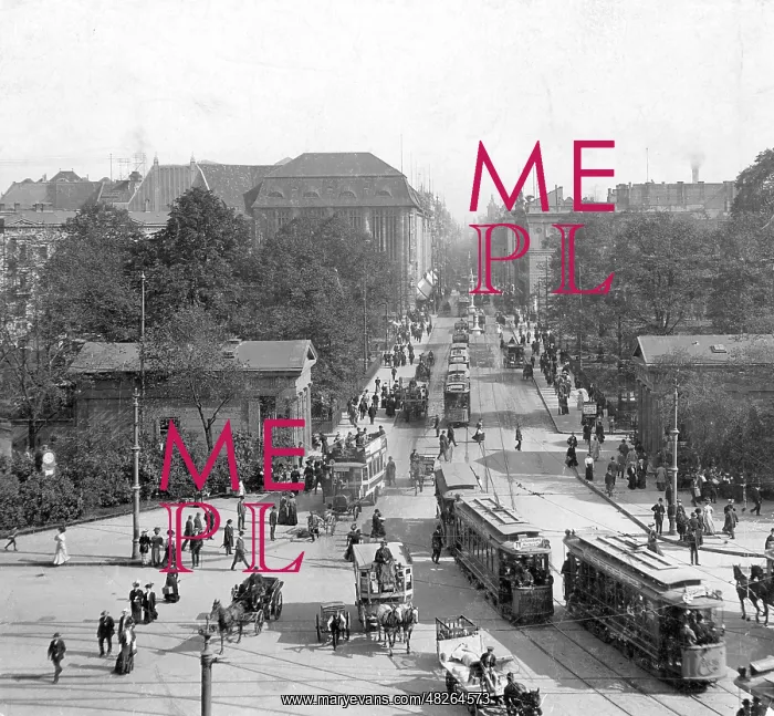 : Leipziger and Potsdamer Platz in Berlin, 1915 : Leipziger and Potsdamer Platz in Berlin, 1915