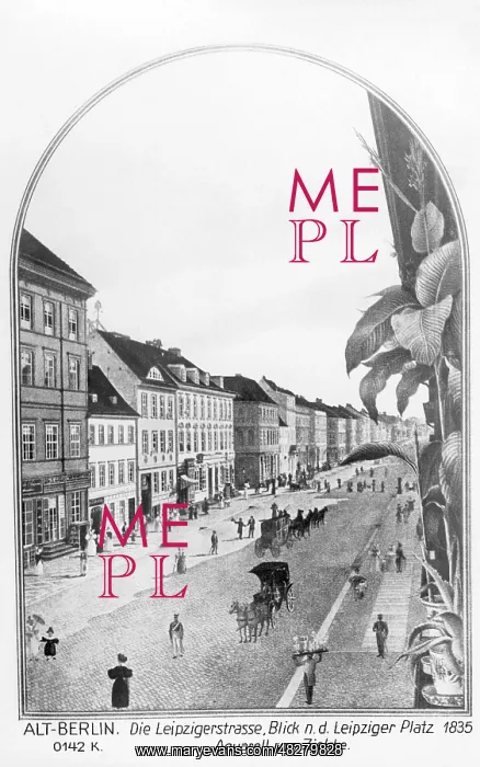 : Leipziger Street in Berlin, 1835 : Leipziger Street in Berlin, 1835