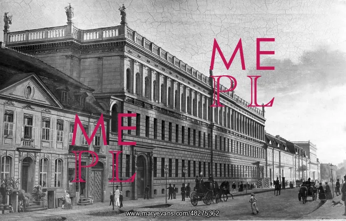 : Leipziger Street in Berlin, around 1857 : Leipziger Street in Berlin, around 1857