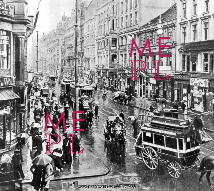 : Leipziger street in Berlin, 1899 : Leipziger street in Berlin, 1899