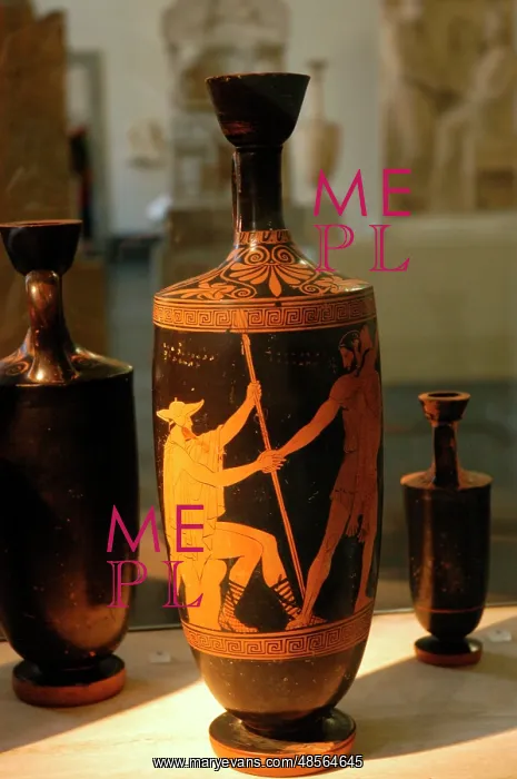 : Lekythos. Red figures. Greece : Lekythos. Red figures. Greece