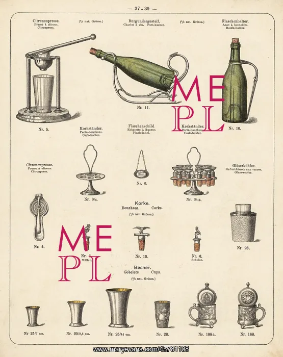 : Lemon press, port basket, cork holder, etc : Lemon press, port basket, cork holder, etc