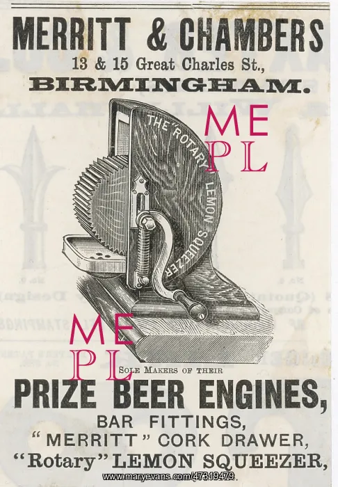  : LEMON SQUEEZER 1889