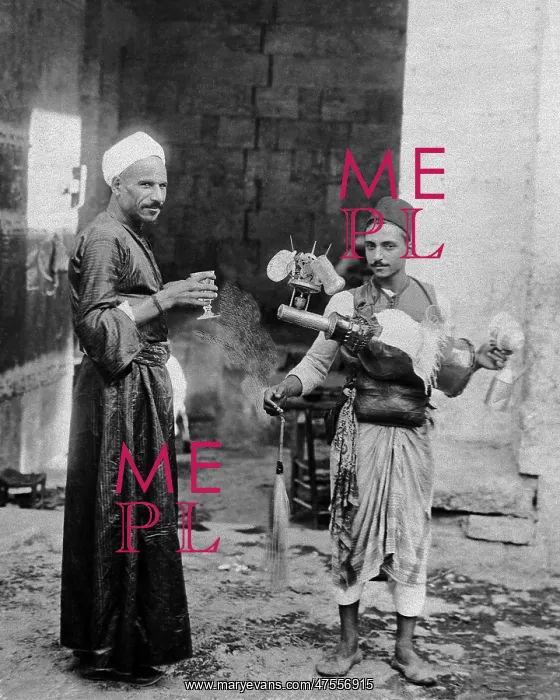 : Lemonade vendor and customer, Egypt : Lemonade vendor and customer, Egypt