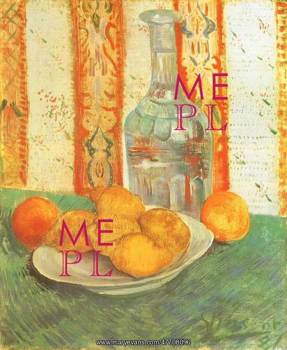 : Lemons and Decanter, by Van Gogh : Lemons and Decanter, by Van Gogh
