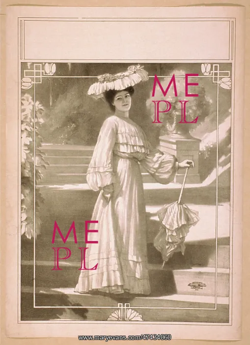 : Full length image of woman, standing on steps, wearing hat a : Full length image of woman, standing on steps, wearing hat a