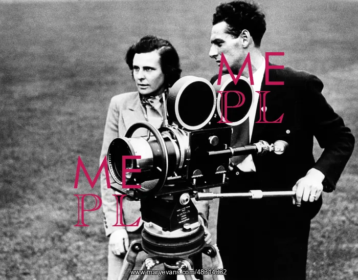 : Leni Riefenstahl with Hans Ertl, 1936 : Leni Riefenstahl with Hans Ertl, 1936
