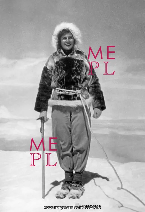 : Leni Riefenstahl in Storms over Mont Blanc, 1930 : Leni Riefenstahl in Storms over Mont Blanc, 1930