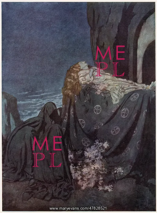 : Lenore by Edgar Allan Poe, Dulac illustration : Lenore by Edgar Allan Poe, Dulac illustration