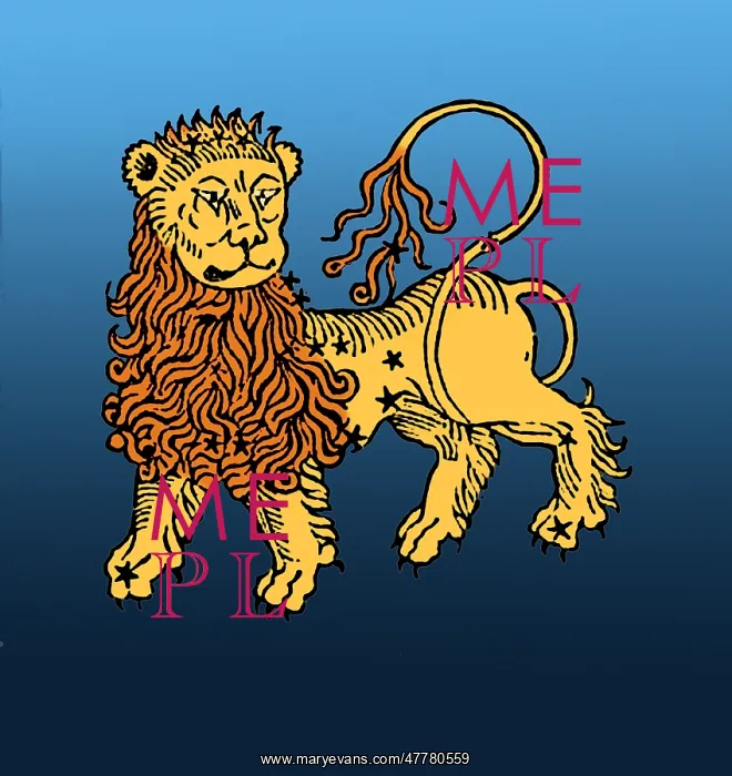 : Leo Constellation, Zodiac Sign, 1482 : Leo Constellation, Zodiac Sign, 1482