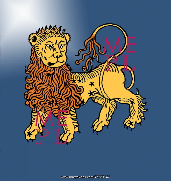: Leo Constellation, Zodiac Sign, 1482 : Leo Constellation, Zodiac Sign, 1482