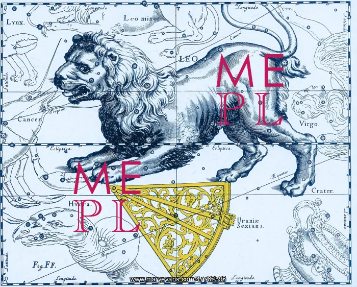 : Leo Constellation, Zodiac Sign, Hevelius : Leo Constellation, Zodiac Sign, Hevelius