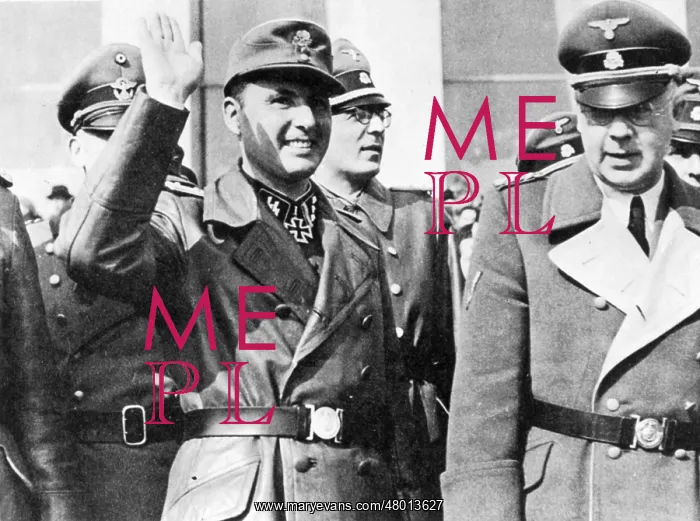 : Leon Degrelle with Karl Oberg and Helmut Knochen, 1944 : Leon Degrelle with Karl Oberg and Helmut Knochen, 1944
