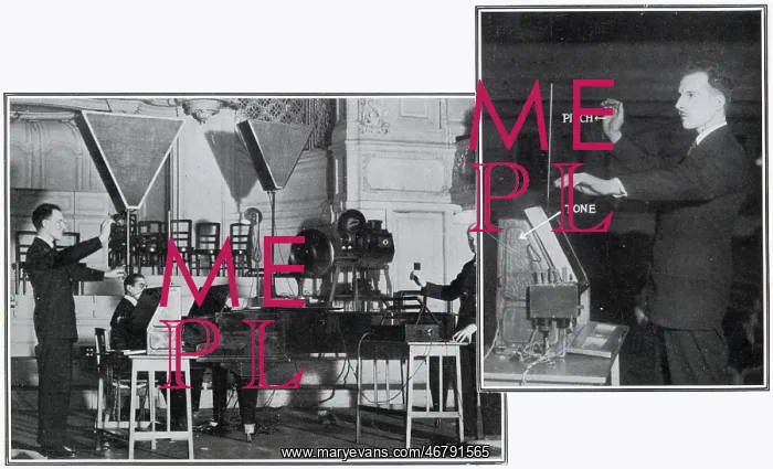 : Leon Theremin - demonstrates the theremin in London : Leon Theremin - demonstrates the theremin in London