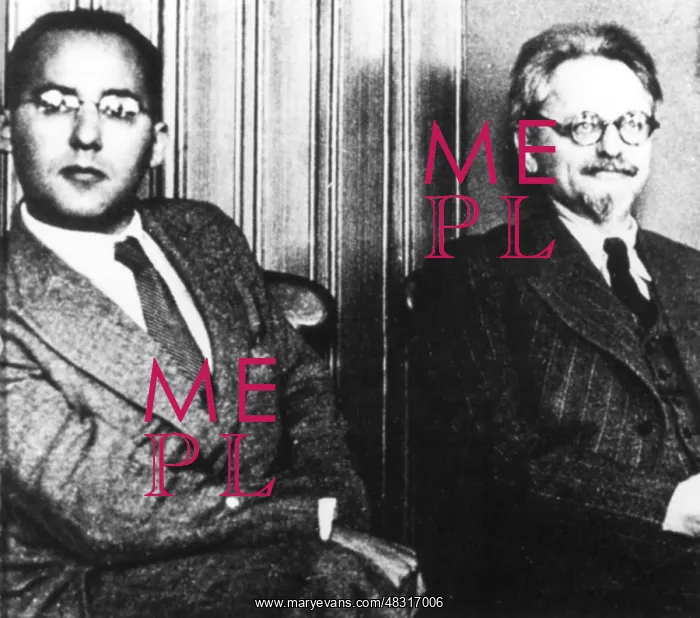 : Leon Trotsky with his secretary Erwin Wolf, 1936 : Leon Trotsky with his secretary Erwin Wolf, 1936