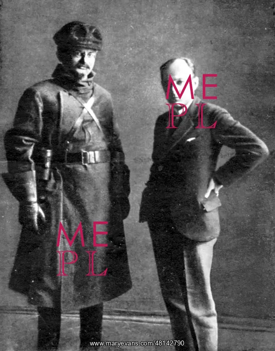 : Leon Trotsky and Yury Annenkov, 1920 : Leon Trotsky and Yury Annenkov, 1920
